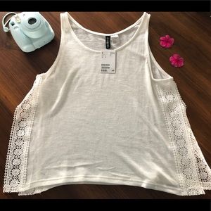 Brand new white tank top